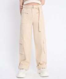 adree（アドリー）の「loose fit belt cotton cargo pants / ルーズフィットベルトコットンカーゴパンツ（カーゴパンツ）」