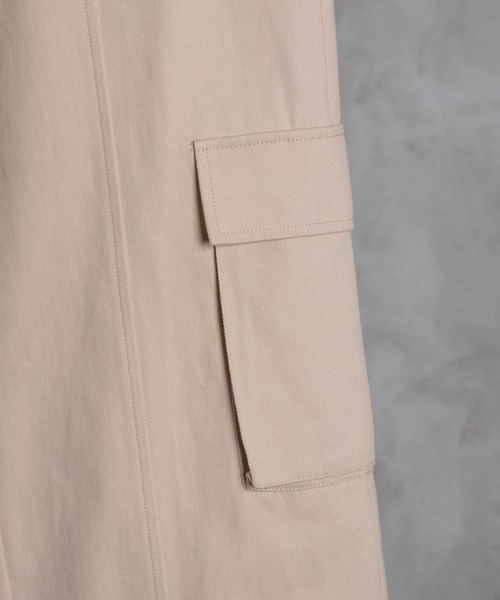 adree(アドリー)の「loose fit belt cotton cargo pants / ルーズフィットベルトコットンカーゴパンツ(カーゴパンツ・レディース・ブラック/ベージュ・SMALL/MEDIUM)」の17枚目の写真
