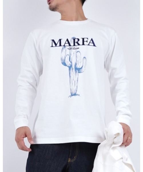 #Re:room(リルーム)の「マーファエンブロイダリーロングスリーブ(Tシャツ/カットソー・メンズ・ホワイト/ブラック・M-L/S-M)」の1枚目の写真