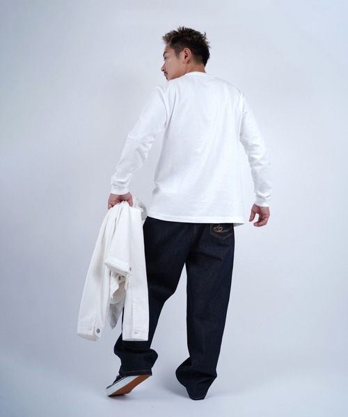 #Re:room(リルーム)の「マーファエンブロイダリーロングスリーブ(Tシャツ/カットソー・メンズ・ホワイト/ブラック・M-L/S-M)」の7枚目の写真