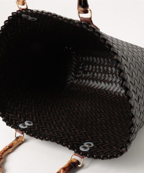 BACK NUMBER（バックナンバー）の「【BACK NUMBER】バンブートートバッグ（かごバッグ・レディース・ベージュ/ブラウン/ブラック・ONE SIZE）」の6枚目の写真