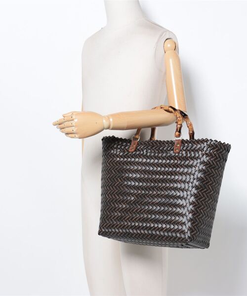 BACK NUMBER（バックナンバー）の「【BACK NUMBER】バンブートートバッグ（かごバッグ・レディース・ベージュ/ブラウン/ブラック・ONE SIZE）」の7枚目の写真