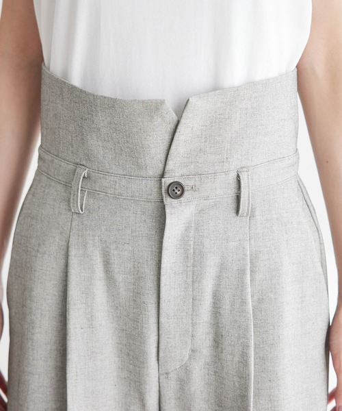 ROPE' PICNIC（ロペピクニック）の「【ご好評につき新色追加決定！】リネン混シャンブレーパンツ/セットアップ対応・UVケア（その他パンツ・レディース・ベージュ/グレー/ライトグレー/ベージュ系その他・40/38/36）」の17枚目の写真