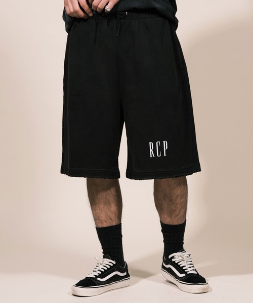 RePRODUCTION LABEL（リプロダクションレーベル）の「【ユニセックス】【RePRODUCTION LABEL / リプロダクションレーベル】ヴィンテージライク スウェットショーツ（スウェットパンツ・レディース・グレー/ブラック・FREE）」の2枚目の写真
