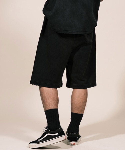 RePRODUCTION LABEL（リプロダクションレーベル）の「【ユニセックス】【RePRODUCTION LABEL / リプロダクションレーベル】ヴィンテージライク スウェットショーツ（スウェットパンツ・レディース・グレー/ブラック・FREE）」の21枚目の写真