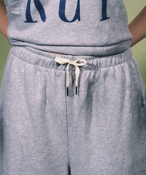 RePRODUCTION LABEL（リプロダクションレーベル）の「【ユニセックス】【RePRODUCTION LABEL / リプロダクションレーベル】ヴィンテージライク スウェットショーツ（スウェットパンツ・レディース・グレー/ブラック・FREE）」の12枚目の写真
