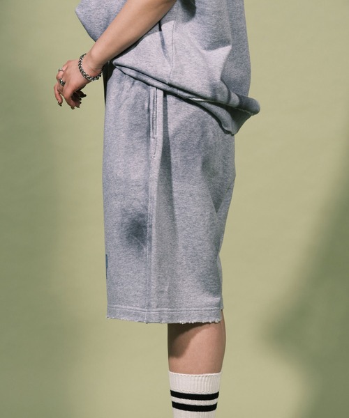 RePRODUCTION LABEL（リプロダクションレーベル）の「【ユニセックス】【RePRODUCTION LABEL / リプロダクションレーベル】ヴィンテージライク スウェットショーツ（スウェットパンツ・レディース・グレー/ブラック・FREE）」の10枚目の写真