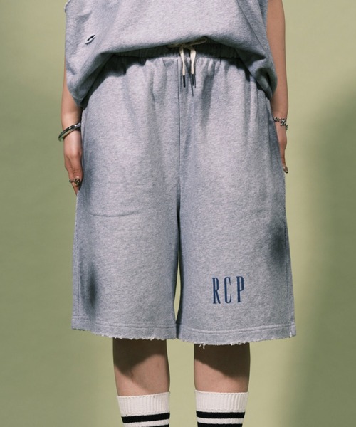 RePRODUCTION LABEL（リプロダクションレーベル）の「【ユニセックス】【RePRODUCTION LABEL / リプロダクションレーベル】ヴィンテージライク スウェットショーツ（スウェットパンツ・レディース・グレー/ブラック・FREE）」の9枚目の写真