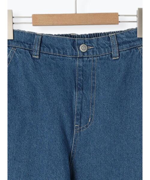 Samansa Mos2 blue（サマンサモスモスブルー）の「◎サイドフリンジデニムパンツ（デニムパンツ・レディース・ブルー/チャコールグレー/ネイビー・F）」の12枚目の写真