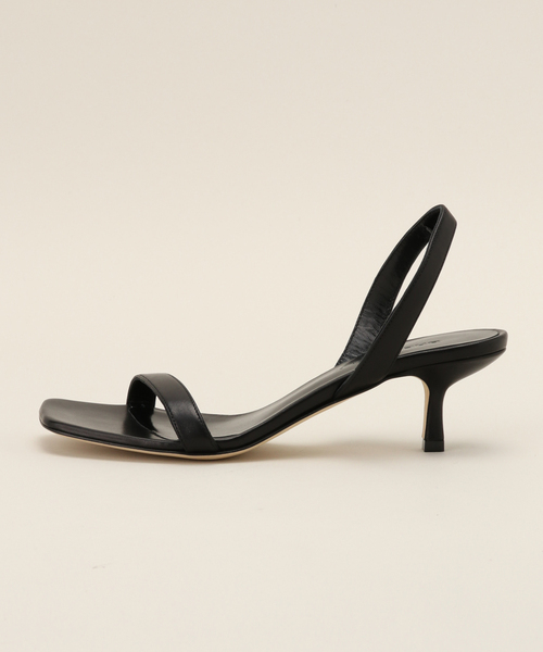 AP STUDIO(エーピーストゥディオ)の「【BRENTELLA/ブレンテッラ】4cm single strap sandal(サンダル・レディース・ブラック・38.5/35.5)」の7枚目の写真