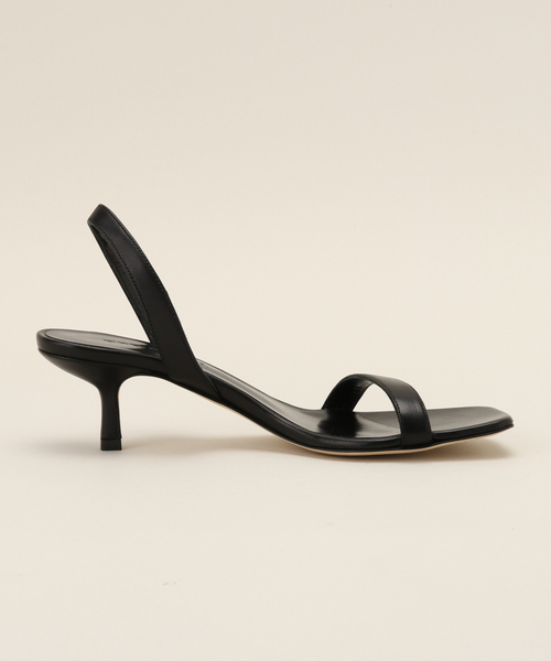 AP STUDIO(エーピーストゥディオ)の「【BRENTELLA/ブレンテッラ】4cm single strap sandal(サンダル・レディース・ブラック・38.5/35.5)」の9枚目の写真
