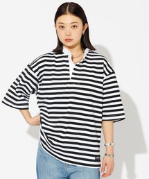 【BARBARIAN/バーバリアン】ヘンリーネック ボーダーＴ / 半袖 / プルオーバー