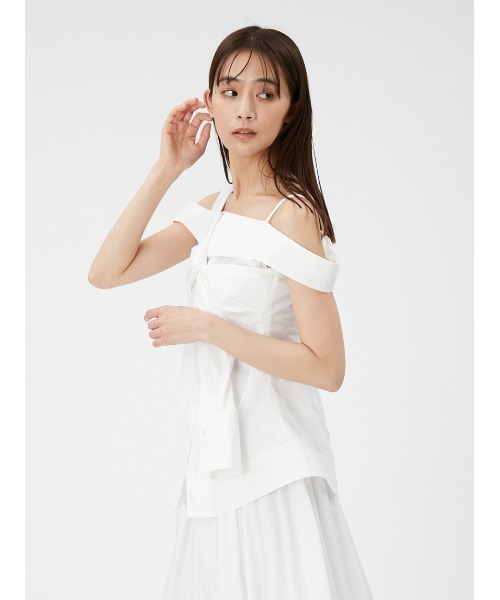 FRAY I.D（フレイ アイディー） ノットデザインシャツブラウス FRAY I.D（フレイアイディー）の「ノットデザインシャツブラウス