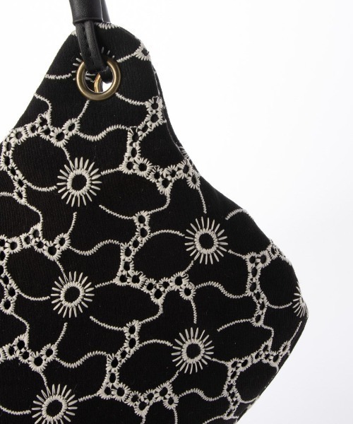 cache cache(カシュ カシュ)の「カシュカシュ cachecache / バケツ刺繍トートバッグ(トートバッグ・レディース・ネイビー/キャメル/ブラック/ライトブルー・FREE)」の9枚目の写真