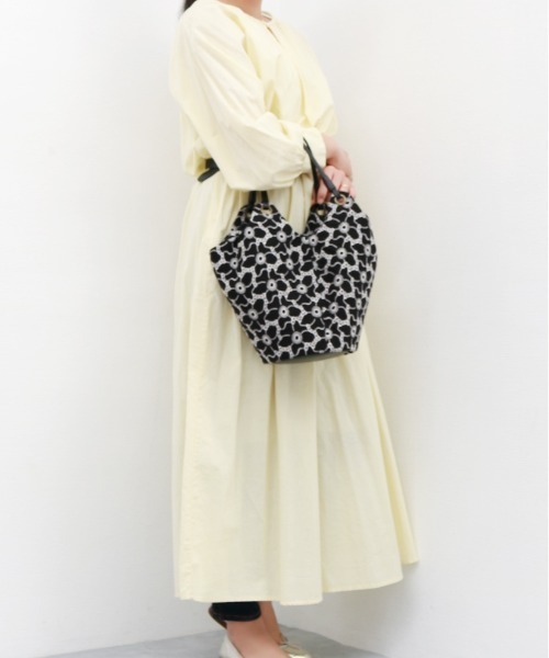 cache cache(カシュ カシュ)の「カシュカシュ cachecache / バケツ刺繍トートバッグ(トートバッグ・レディース・ネイビー/キャメル/ブラック/ライトブルー・FREE)」の11枚目の写真