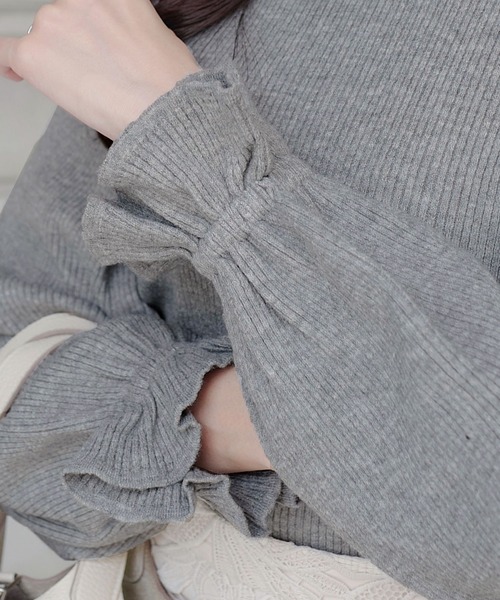 セール】【mily bilet】上品さ漂う大人フェミニン。衿フリル