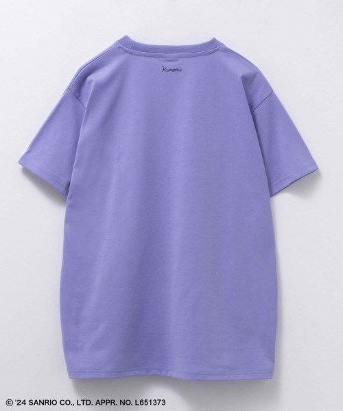 sanrio(サンリオ)の「Sanrio characters サンリオキャラクターワンポイント刺繍Tシャツ(Tシャツ/カットソー・レディース・クリーム/ライトグレー/パープル/オートミール・フリー)」の8枚目の写真
