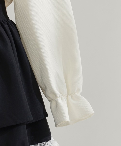 Diable baiser（ディアブルベーゼ）の「セーラーカラーブラウス学生服風セットアップ3点セット（セットアップ・レディース・ホワイト・LARGE/MEDIUM/SMALL）」の8枚目の写真