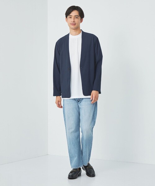 gim（ジム）の「＜gim＞24s リンクス チェック クルーネック Tシャツ -吸水速乾-（Tシャツ/カットソー・メンズ・ブラック/ベージュ/ホワイト・L/S/M）」の14枚目の写真