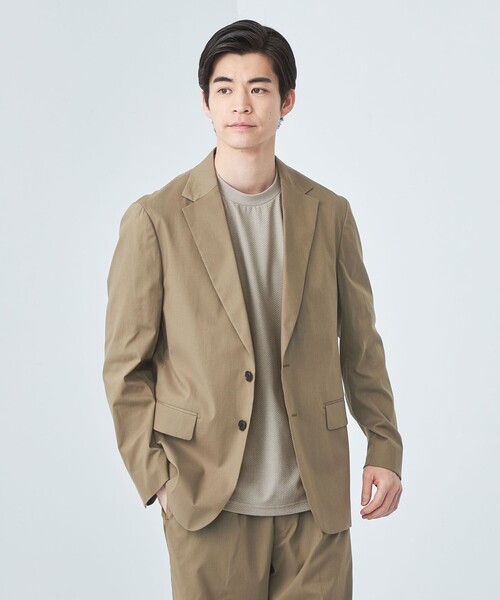 gim（ジム）の「＜gim＞24s リンクス チェック クルーネック Tシャツ -吸水速乾-（Tシャツ/カットソー・メンズ・ブラック/ベージュ/ホワイト・L/S/M）」の7枚目の写真