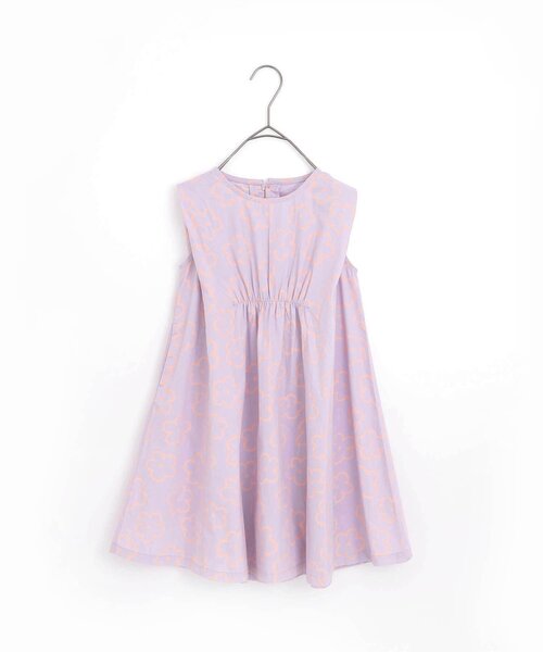 p.premier（ピードットプルミエ）の「イロチ買いしたい総柄フレアワンピース（ワンピース・キッズ・ブラック/レッド/オフホワイト/イエロー/ラベンダー/グリーン/ブルー・120/80/130/140/90/100/110）」の5枚目の写真