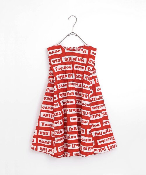 p.premier（ピードットプルミエ）の「イロチ買いしたい総柄フレアワンピース（ワンピース・キッズ・ブラック/レッド/オフホワイト/イエロー/ラベンダー/グリーン/ブルー・120/80/130/140/90/100/110）」の7枚目の写真