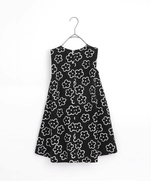p.premier（ピードットプルミエ）の「イロチ買いしたい総柄フレアワンピース（ワンピース・キッズ・ブラック/レッド/オフホワイト/イエロー/ラベンダー/グリーン/ブルー・120/80/130/140/90/100/110）」の9枚目の写真