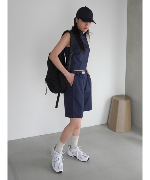 ENCIRCLE(エンサークル)の「【ENCIRCLE/エンサークル】Hi neck top/ハイネックトップ(シャツ/ブラウス・レディース・ネイビー・FREE)」の2枚目の写真