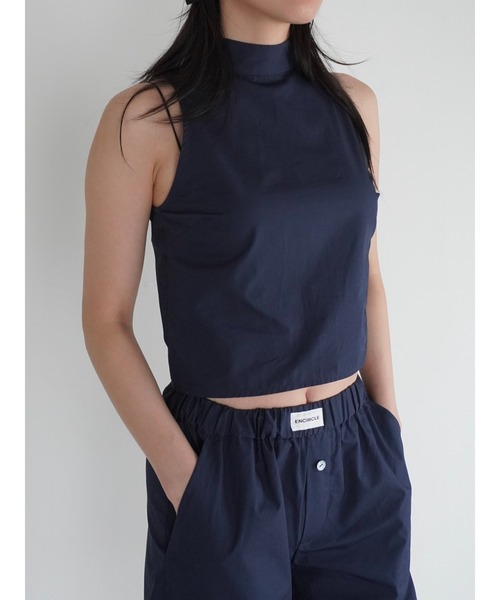 ENCIRCLE(エンサークル)の「【ENCIRCLE/エンサークル】Hi neck top/ハイネックトップ(シャツ/ブラウス・レディース・ネイビー・FREE)」の4枚目の写真