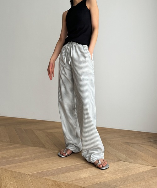 CANAL JEAN（キャナルジーン）の「El mar　リブストレッチアメスリタンク（タンクトップ・レディース・ブラック/ライトカーキ/ホワイト/グレー・ONE SIZE）」の6枚目の写真