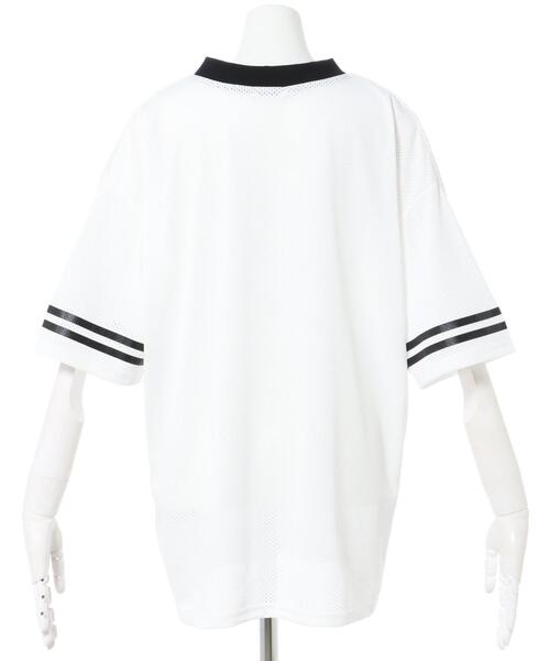 INGNI（イング）の「ナンバリングメッシュチュニック（Tシャツ/カットソー・レディース・ネイビー/ブラック/オフホワイト・M）」の9枚目の写真