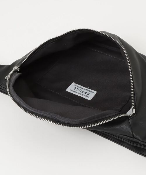 SPRUCE（スプルース）の「EM:ケントPUボディバッグ（ボディバッグ/ウエストポーチ・レディース・ベージュ/ライトグレー/ブラック/シルバー・FREE）」の10枚目の写真