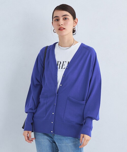 【セール】EVERY エブリィ ニット Vネック カーディガン -ウォッシャブル-（カーディガン/ボレロ）｜green label relaxing（グリーンレーベルリラクシング）