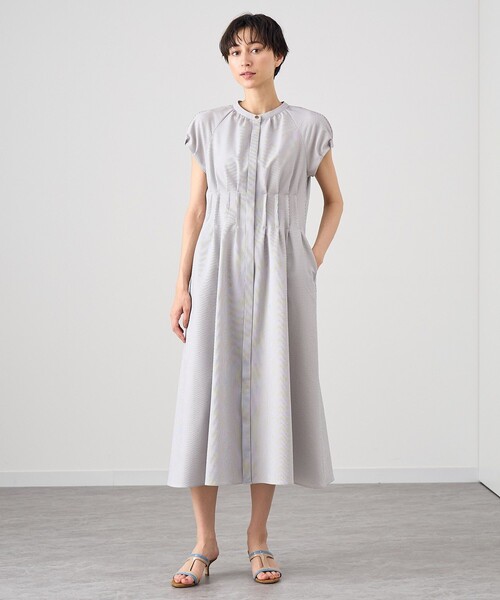 サッカーストレッチパフ袖 ワンピース（ワンピース）｜ANAYI（アナイ）