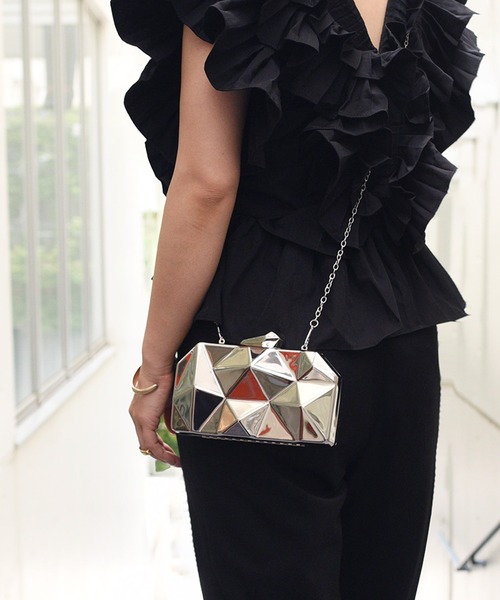 【セール】アイアンジオメトリッククラッチバッグ（クラッチバッグ）｜styiro（スタイロ） 7,480円