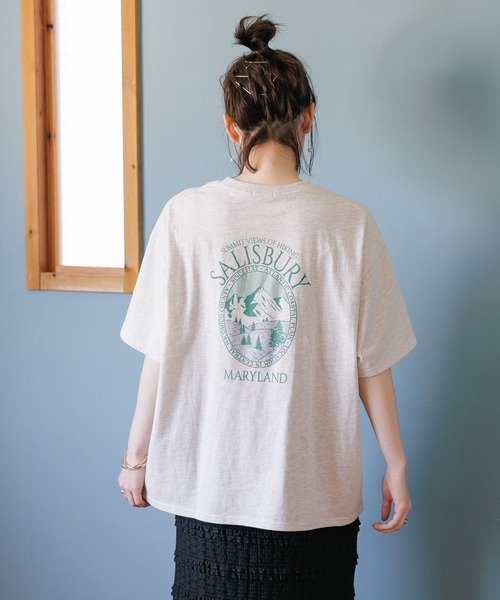 studio CLIP（スタディオクリップ）の「アソートヴィンテージライクTシャツ（Tシャツ/カットソー・レディース・ナチュラル/オフホワイト/ライトグレー/オレンジ・FREE）」の6枚目の写真