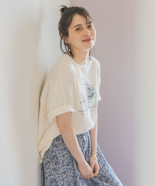 studio CLIP（スタディオクリップ）の「アソートヴィンテージライクTシャツ（Tシャツ/カットソー・レディース・ナチュラル/オフホワイト/ライトグレー/オレンジ・FREE）」の13枚目の写真