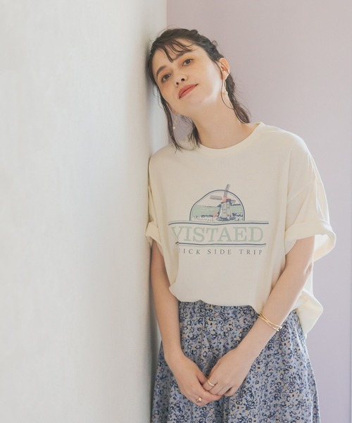 studio CLIP（スタディオクリップ）の「アソートヴィンテージライクTシャツ（Tシャツ/カットソー・レディース・ナチュラル/オフホワイト/ライトグレー/オレンジ・FREE）」の15枚目の写真