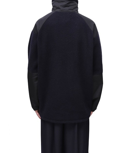 URU（ウル）の「URU / ウル：WOOL CASHMERE FLEECE - ZIP UP BLOUSON：23FWCF02[COR]（ブルゾン・メンズ・ダークネイビー・2）」の11枚目の写真