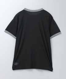 rokuコットンナイロンリンガーtシャツ 6(ROKU)＞コットンナイロン ボーダー リンガーTシャツ