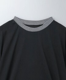roku 6 ロク コットンナイロン ボーダー リンガーTシャツ シアーシャツ 6(ROKU) tシャツ 「6(ROKU)」コットンナイロン シアーボーダーT