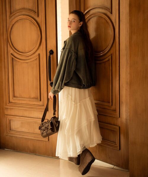 MAJESTIC LEGON（マジェスティックレゴン）の「厚底ストレッチショートブーツ（ブーツ・レディース・ブラウン/ブラック/ブラック系その他・LARGE/MEDIUM/X-LARGE）」の11枚目の写真