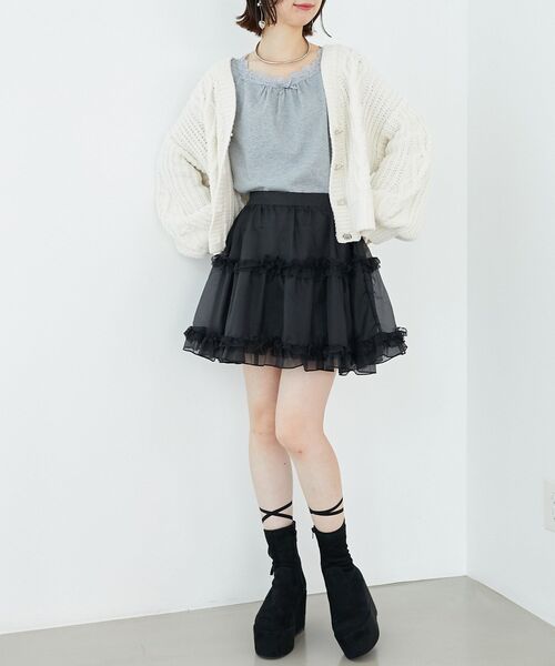 MAJESTIC LEGON（マジェスティックレゴン）の「厚底ストレッチショートブーツ（ブーツ・レディース・ブラウン/ブラック/ブラック系その他・LARGE/MEDIUM/X-LARGE）」の18枚目の写真