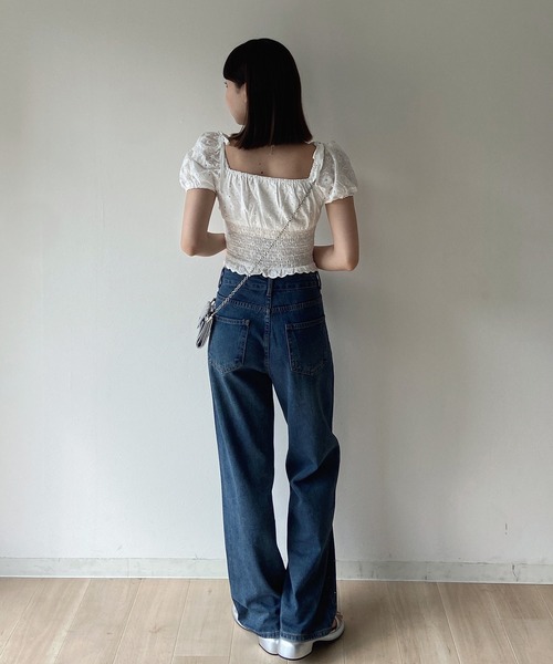 RiLi（リリ）の「キラキラスタッズデニム【RL】（デニムパンツ・レディース・ブルー・M/S/XS）」の17枚目の写真
