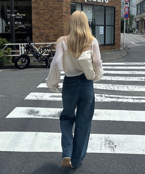 RiLi（リリ）の「キラキラスタッズデニム【RL】（デニムパンツ・レディース・ブルー・M/S/XS）」の11枚目の写真
