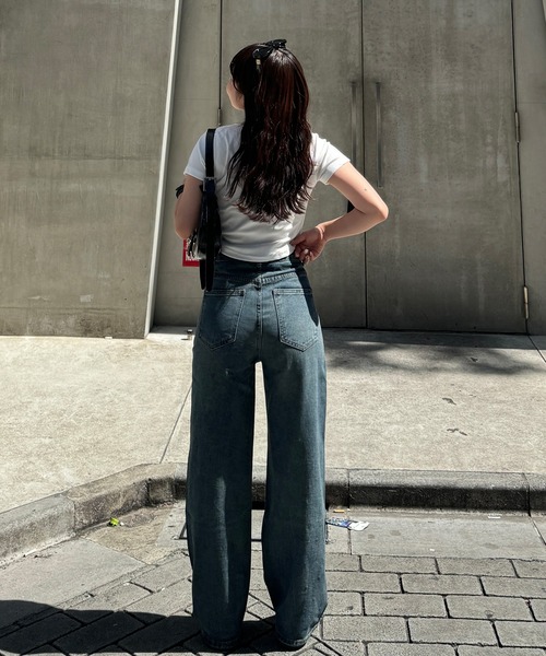 RiLi（リリ）の「キラキラスタッズデニム【RL】（デニムパンツ・レディース・ブルー・M/S/XS）」の20枚目の写真