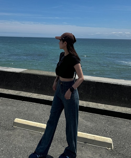 RiLi（リリ）の「キラキラスタッズデニム【RL】（デニムパンツ・レディース・ブルー・M/S/XS）」の22枚目の写真