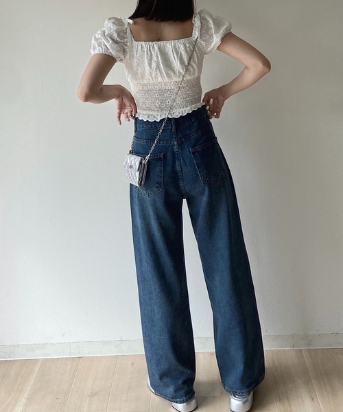 キラキラスタッズデニム【RL】（デニムパンツ）｜RiLi（リリ）の