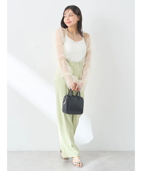 earth music&ecology(アースミュージックアンドエコロジー)の「袖デザインシアープルオーバー(Tシャツ/カットソー・レディース・サックスブルー/グレイッシュベージュ/ブラック/アイボリー・FREE)」の19枚目の写真