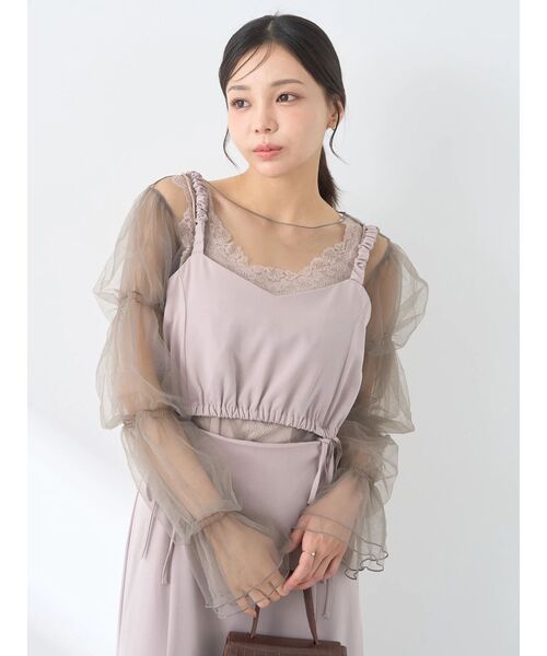 earth music&ecology(アースミュージックアンドエコロジー)の「袖デザインシアープルオーバー(Tシャツ/カットソー・レディース・サックスブルー/グレイッシュベージュ/ブラック/アイボリー・FREE)」の21枚目の写真